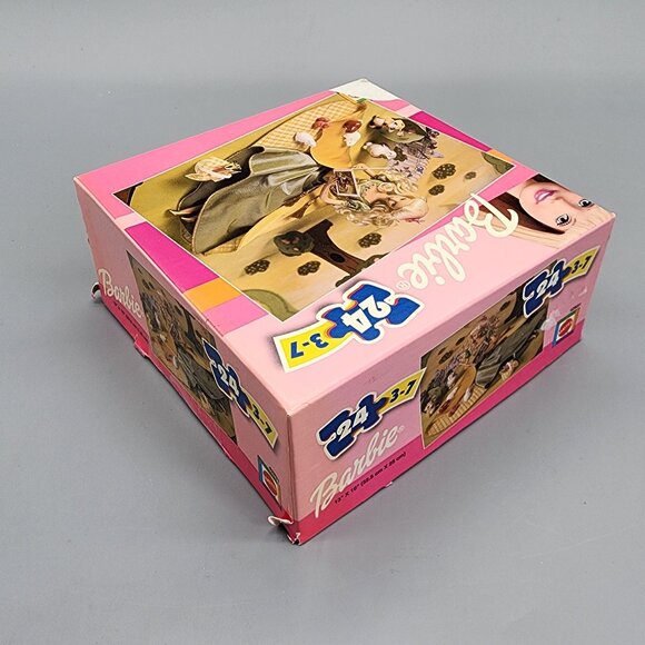 Barbie Puzzle 24 Piece 2000 Mattel Reading Bunny Scene Ages 3-7 Complete - Picture 3 of 7